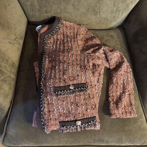 Ming Wang Blazer/Topper - Size Small - Copper